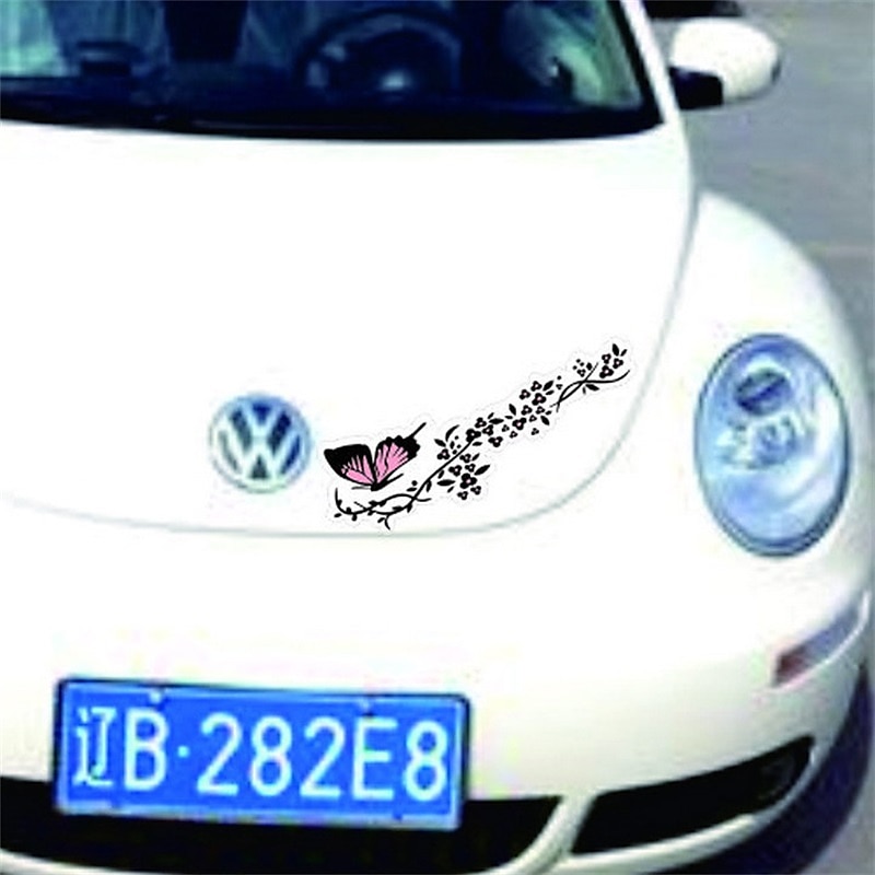 Delysia King Reflective Butterfly Car Sticker - Removable, Waterproof, Decorative Car Shape Flower Decal 2025 - $12.99 –P3