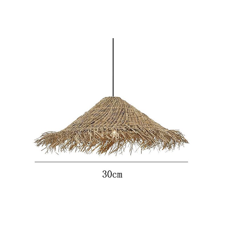 LED Pendant Lamp Rattan Pendant Light 30/40m Retro Suspension Lamp Woven Hanging Lamp Wicker Lampshade Hanging Light Fixture for Dining Table Restaurant 110-240V 2025 - $449.99 –P6