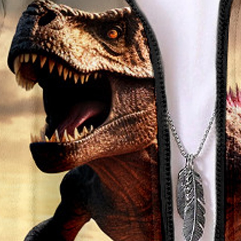 Pojkar 3D Dinosaurie Huvtröja Kappa Ytterkläder Långärmad 3D-tryck Höst Vinter Mode Streetwear Häftig Polyester Barn 3-12 år Utomhus Ledigt Dagligen Normal 2025 - $18.99 –P5