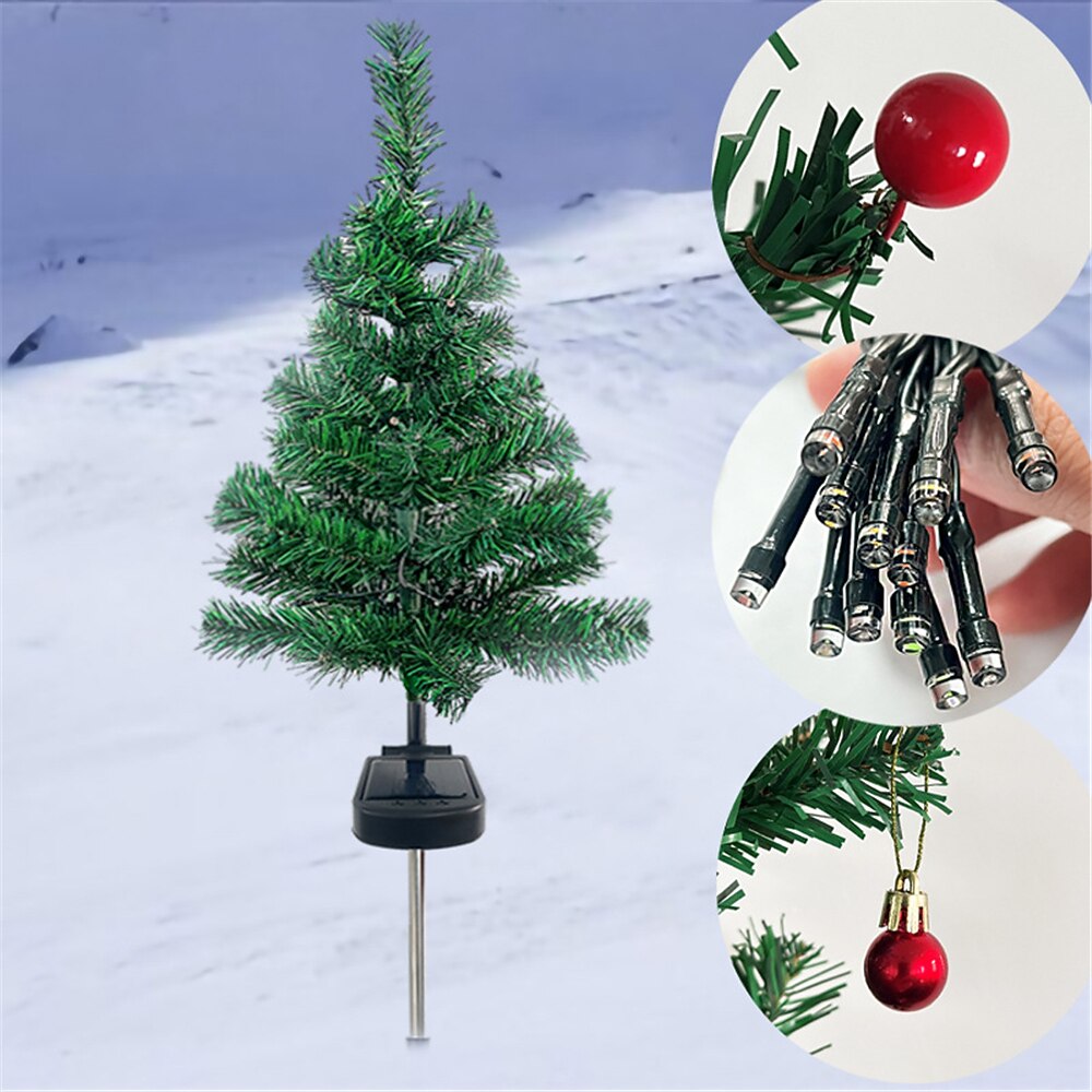 Set Di Luci Solari Per L'albero Di Natale Decorazione Esterna Cortile Con Giardino Corridoio Luce Solare Per L'albero Di Natale Del Prato Luce Per L'atmosfera Della Festa Delle Feste del 2025 a $21.99 –P7