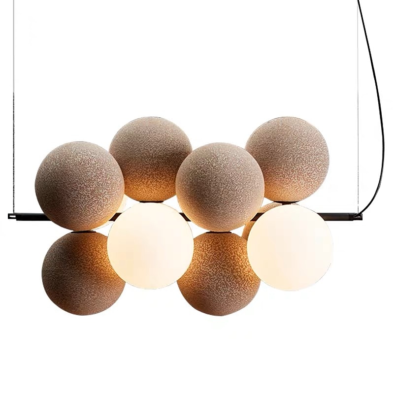 LED suspension 10 lumières verre globe lustre lumière moderne noir rose lustres pendentif luminaire vintage globe boule plafond encastré luminaire 110-240v de 2025 ? $499.99 –P1