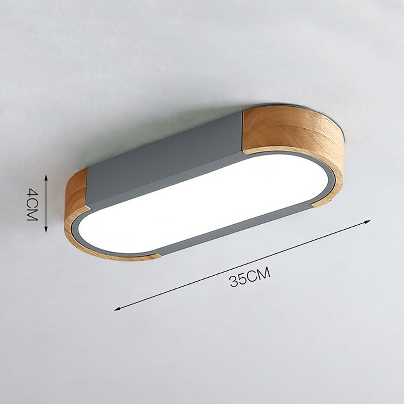 led mennyezeti lámpa bélés fa dekoratív mennyezeti lámpa 35/65cm panel nappali hálószoba lámpa 110-240v 2025 - $90.99 –P5