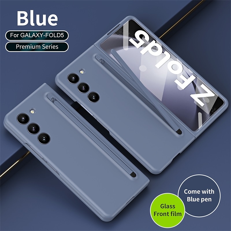 Phone Case For Samsung Galaxy Z Fold 6 Z Fold 5 Z Fold 4 Z Fold 3 Back Cover with Screen Protector Pencil Holder Full Body Protective PC 2025 - $31.99 –P13