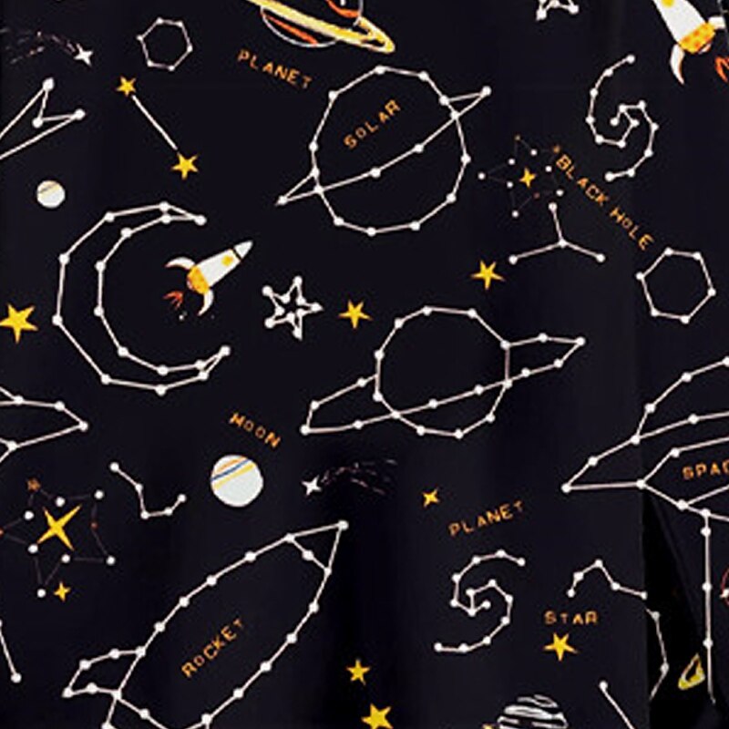 Pojkar 3D Galax Pyjamas set Långärmad 3D-tryck Höst Vinter Aktiv Häftig Dagligen Polyester Barn 3-12 år Rund hals Hem Casual Inomhus Normal 2025 - $16.49 –P6