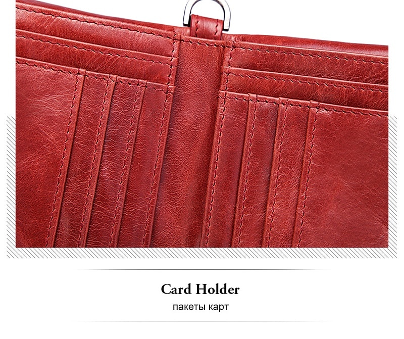 Anti-theft Brush RFID Leather Men's Wallet Multi-function Double zipper Vertical Wallet Top layer leather fashion casual change bag 2026 - $25.99 –P6