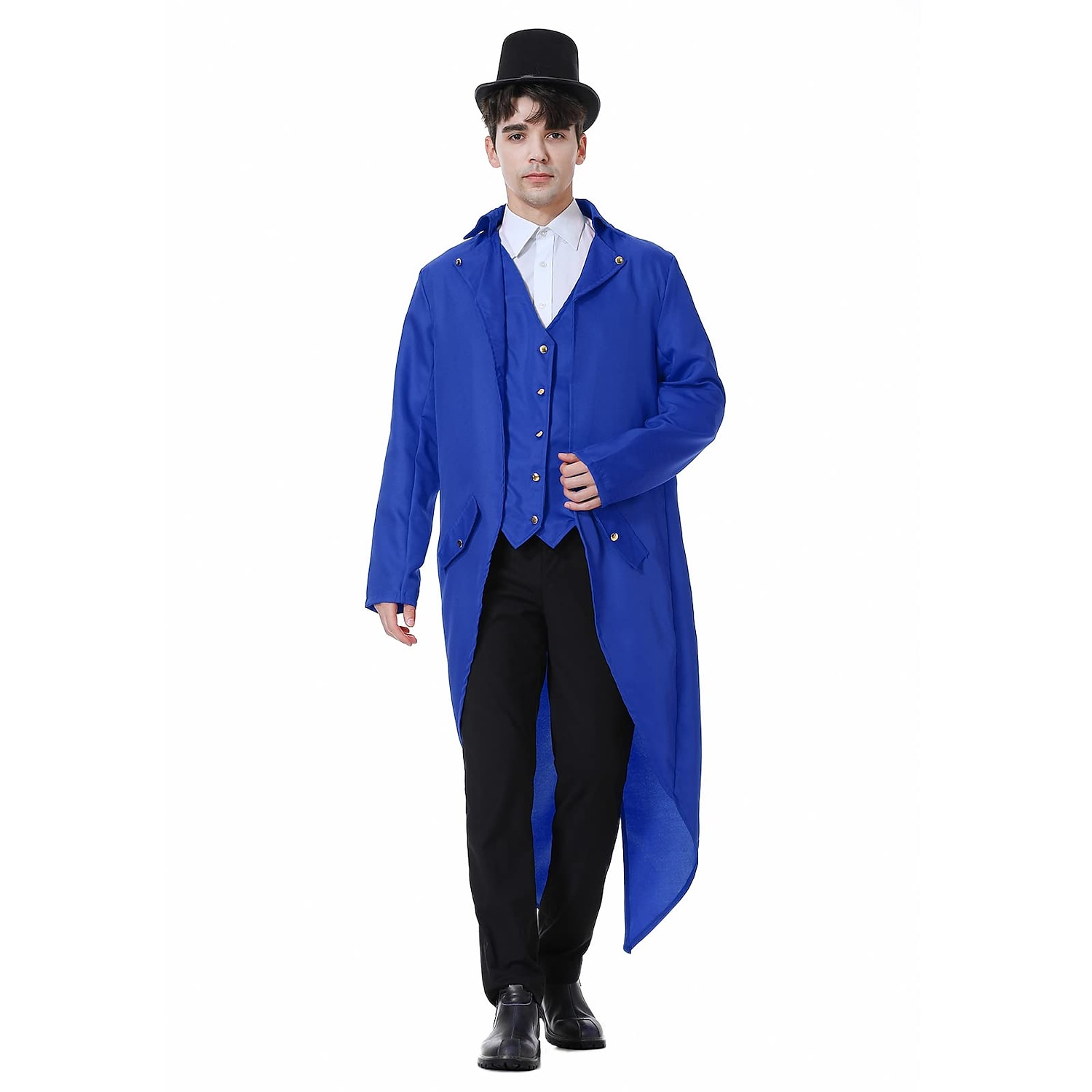Men's Steampunk Vintage Tailcoat Jacket Medieval Costume Gothic Victorian Halloween Frock Coat 2025 - $29.99 –P5