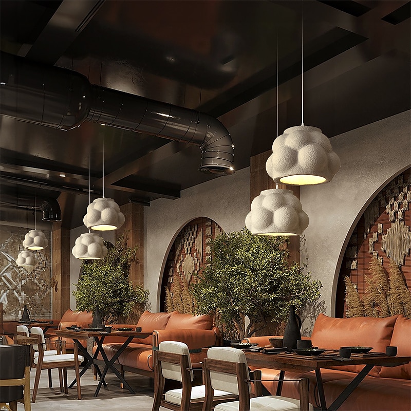 lampada a sospensione a led paralume creativo in resina industriale apparecchi di illuminazione a soffitto in metallo creativo bar stile atmosfera lampadario per soggiorno, cucina ad isola, camera da del 2025 a $449.99 –P2