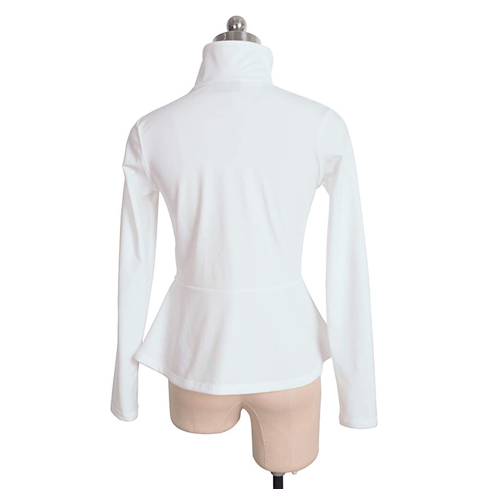 Figure Skating Fleece Jacket Women's Girls' Ice Skating Jacket Top Navy Black White Stretchy Training Competition Skating Wear Thermal Warm Long Sleeve Ice Skating Figure Skating 2025 - $45.99 –P4