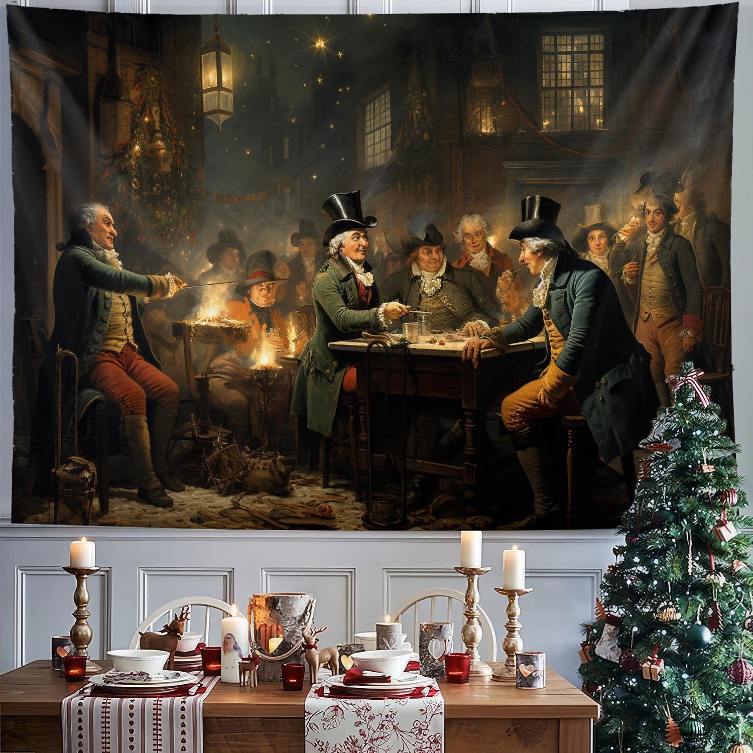 juledekorasjoner julekrybbe dåp hengende billedvev veggkunst jul stor billedvev veggmaleri dekor fotografi bakteppe teppe gardin hjem soverom stue dekorasjon 2026 - $12.49 –P6