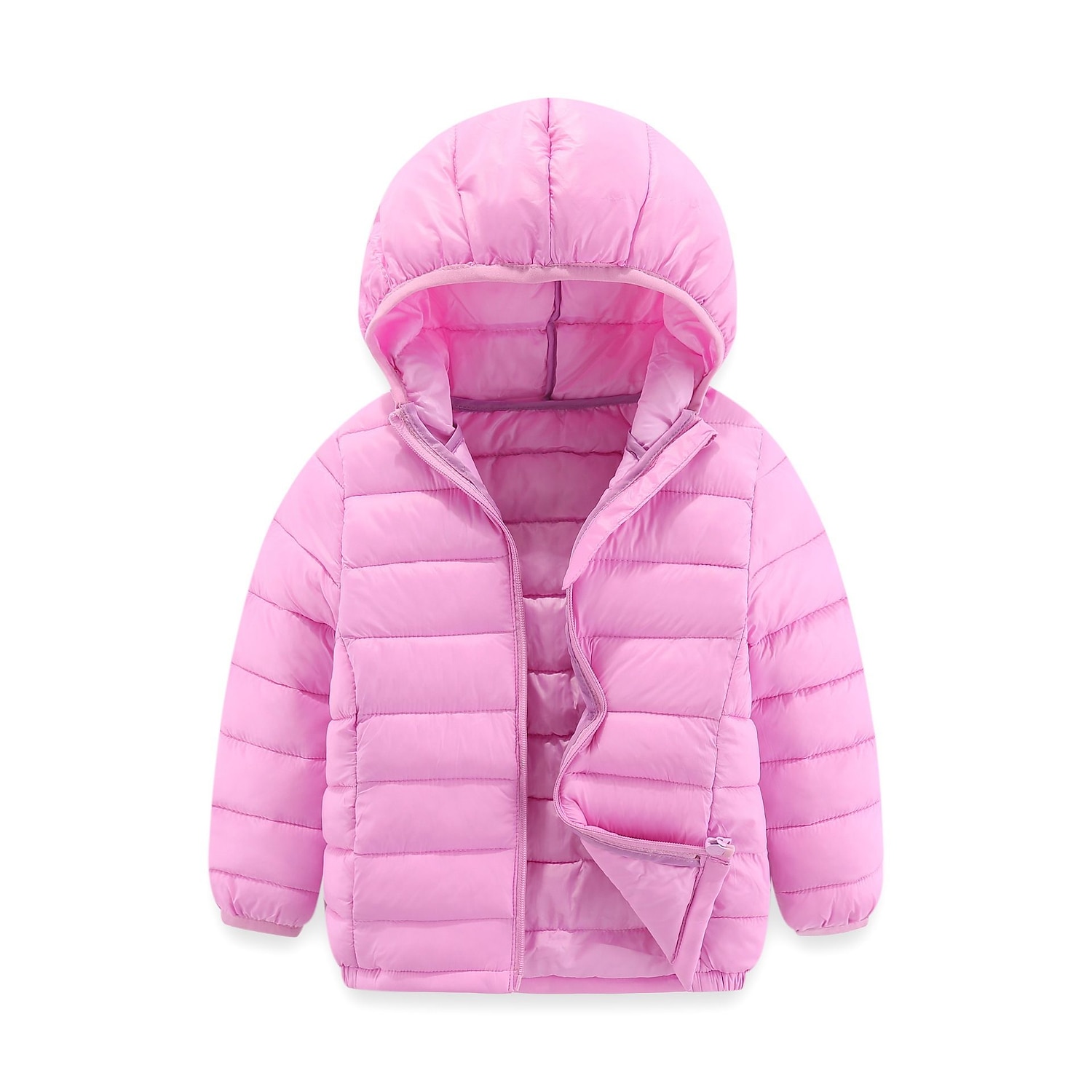 Girls Winter Puffer Jacket Kids Hooded Quilted Coat Warm Lightweight  Water-Resistant with Pockets Rainbow 3-12 Years - Walmart.com