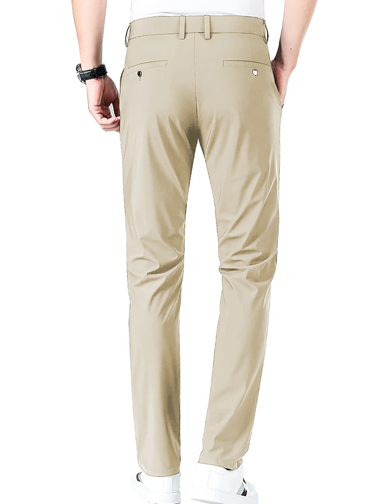 Voor heren Golfbroek Broek Vrijetijdsbroek Stretch broek Zak Effen Sneldrogend Lichtgewicht Volledige lengte Dagelijks Buiten Uitgaan Modieus Casual blauw Khaki 2026 - $20.99 –P8