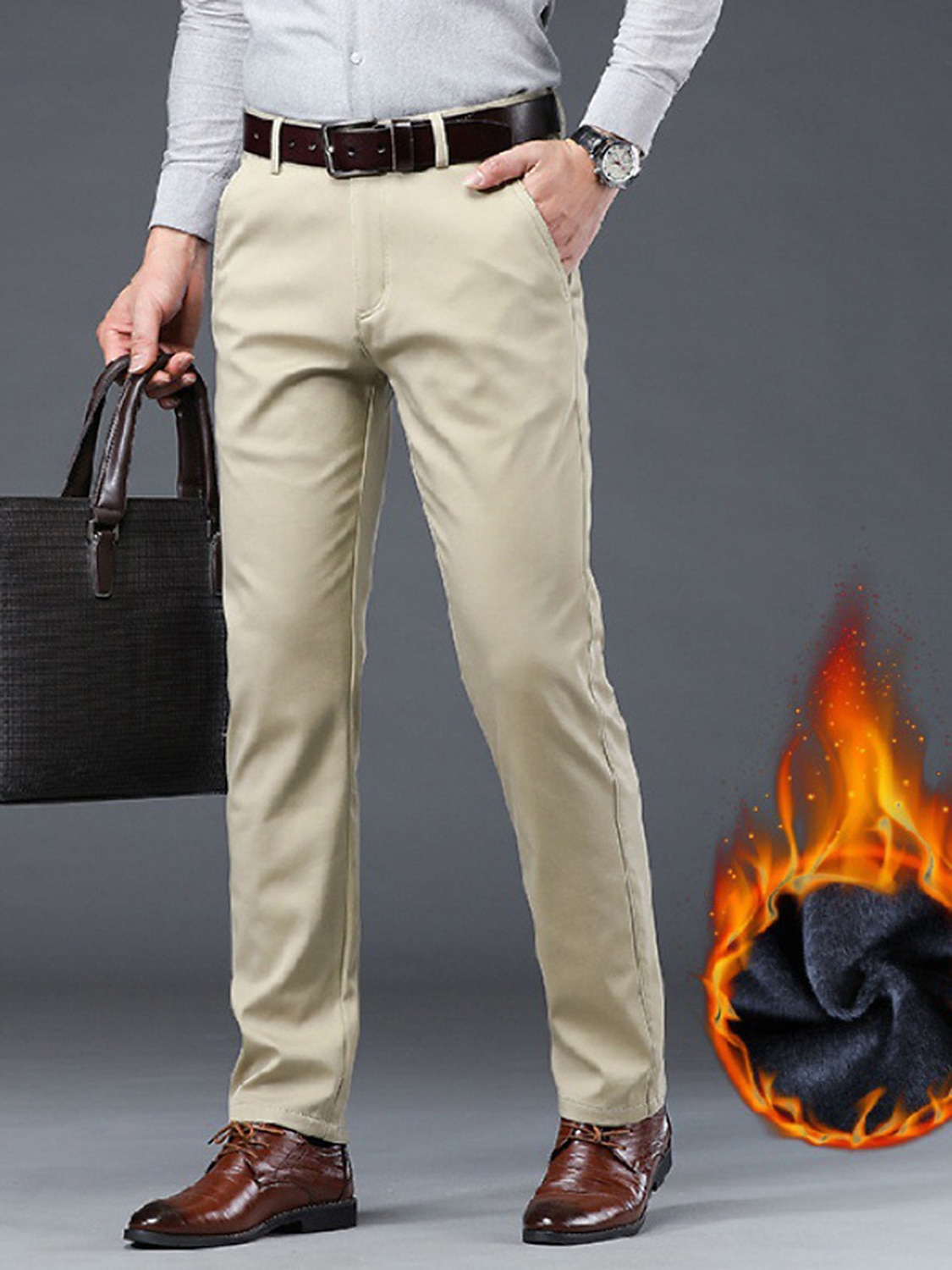 Dark khaki 2024 dress pants