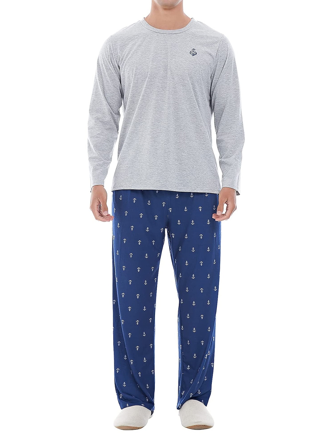 Homens Loungewear Roupa de Dormir Conjunto de Pijama Top e calça de pijama 2 Peças Estampas Abstratas à moda Casual Conforto Casa Diário Misto de Algodão Conforto Gola Redonda Manga Longa Camiseta de 2025 por $25.99 –P1