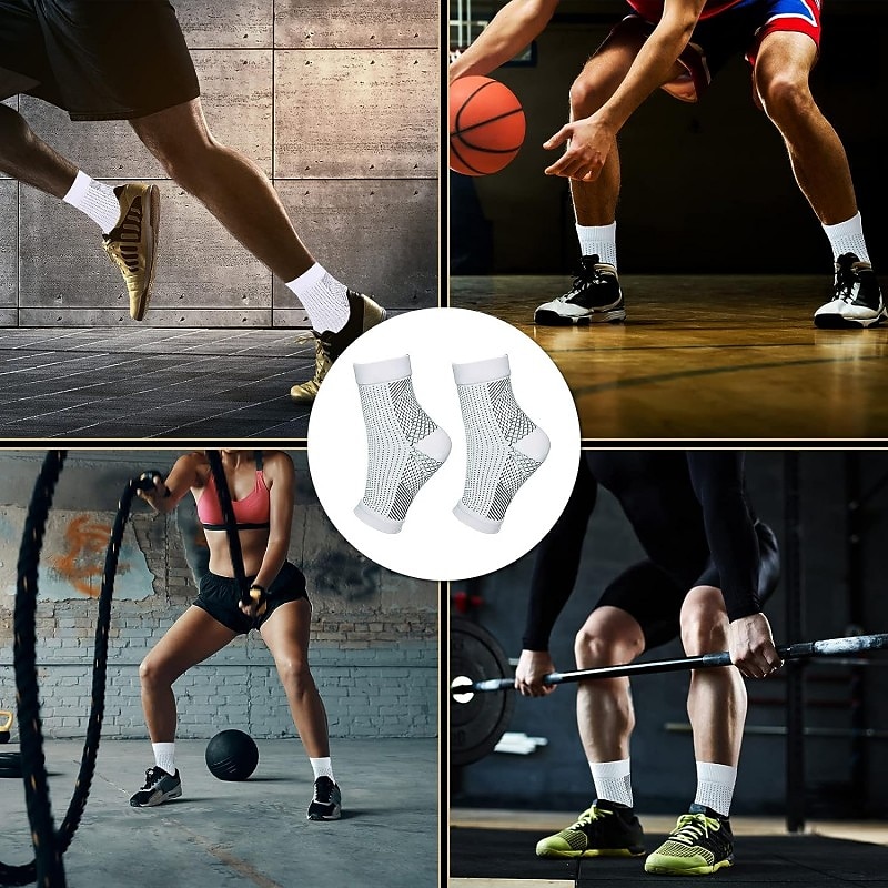 2pairs Neuropathy socks for Women and Men Ankle brace Socks and Tendonitis compression socks For Pain Relief and Plantar Fasciitis for women and man Ankle compression sleeve for ankle swelling 2025 - $9.49 –P7