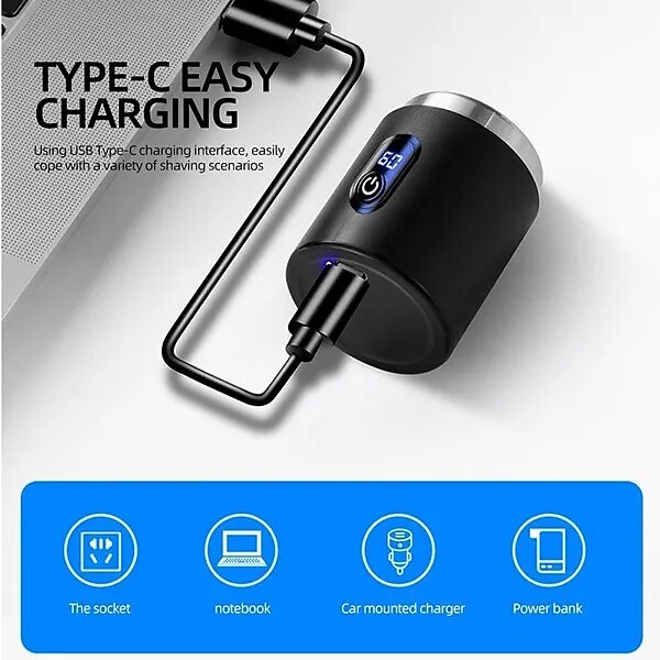 Mini Electric Travel Shaver for Men Pocket Size Rechargeable Portable Painless Cordless Trimmer Knive Face Beard Razor 2025 - $11.99 –P6