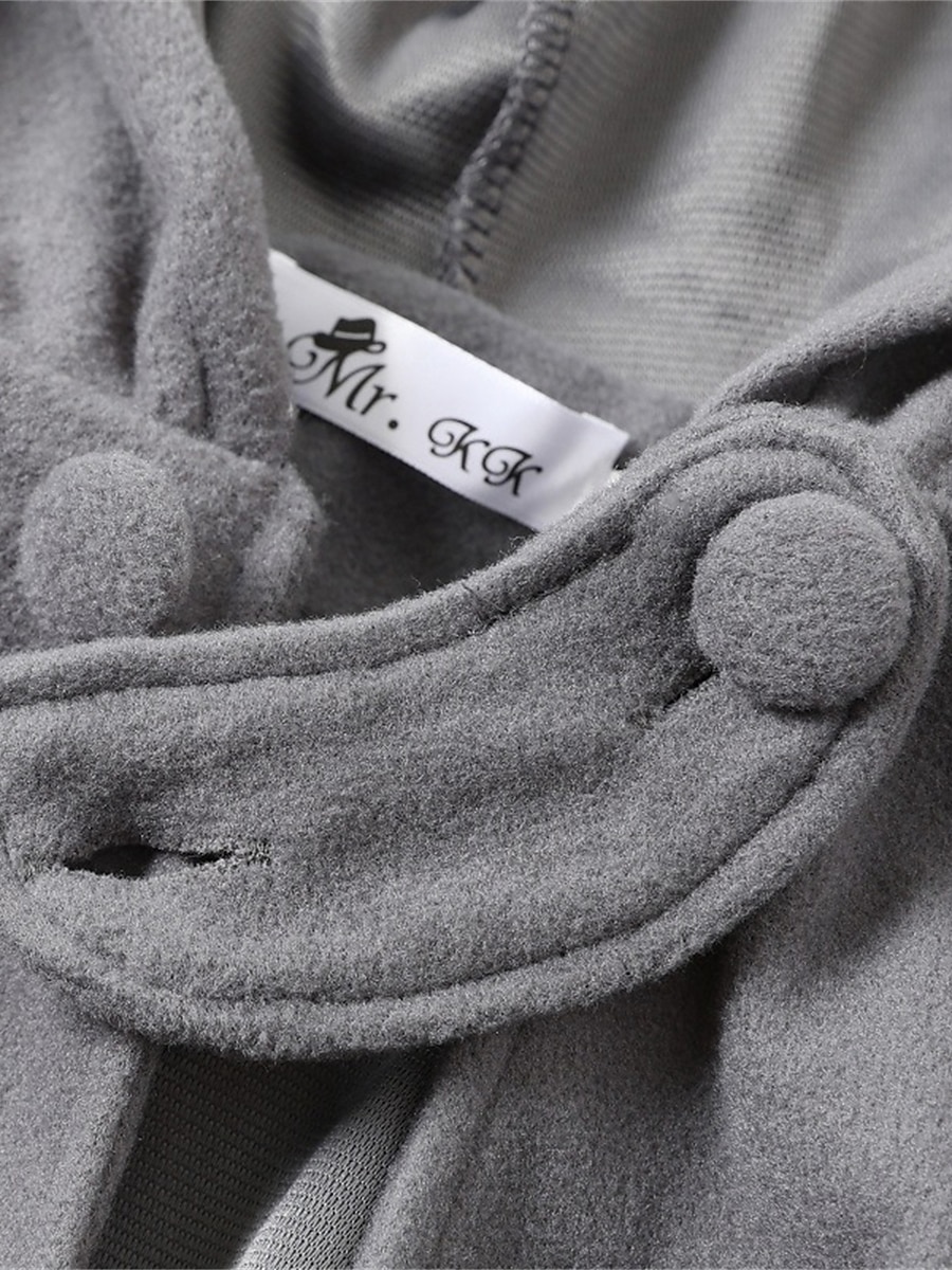 Mujer Capa / Capas Exterior Ropa Cotidiana Noche Otoño Invierno Largo Abrigo Ajuste regular Resistente al Viento Mantiene abrigado Elegante Estilo clásico Casual Chaquetas Manga 3/4 Plano Demasiado 2025 - $34.99 –P13