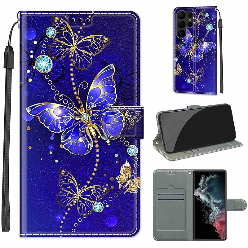 телефон Кейс для Назначение SSamsung Galaxy S25 S24 S23 S22 S21 FE S21 Ультра Плюс A54 A32 A22 Кошелек для карт со стендом Магнитный Полная защита тела ТПУ Кожа PU 2025 - $15.99 –P2