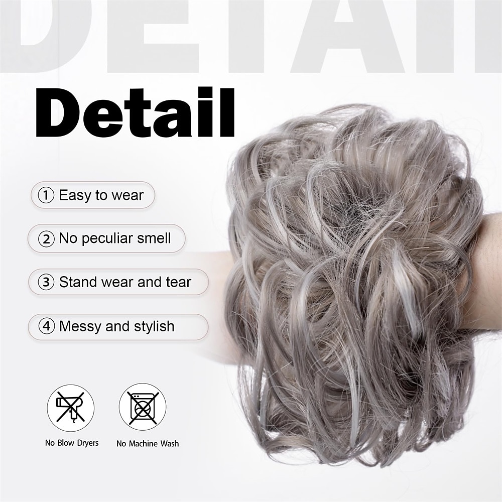 Messy Bun Hair Pieces for Women and Girls Synthetic Tousled Updo Hair Extensions Faux Hair Bun for Daily Wear 2025 - $14.49 –P5