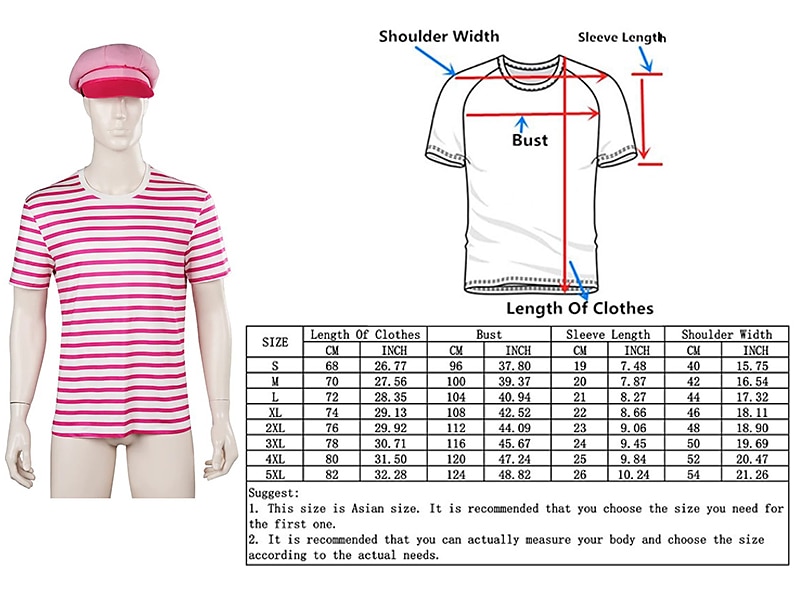 Puppe Cosplay Kostüm Maskerade Retro Vintage Knallpink Film Cosplay for Herren Damen Erwachsene Maskerade Junggesellinnenabschiedsparty 2025 - $27.09 –P6