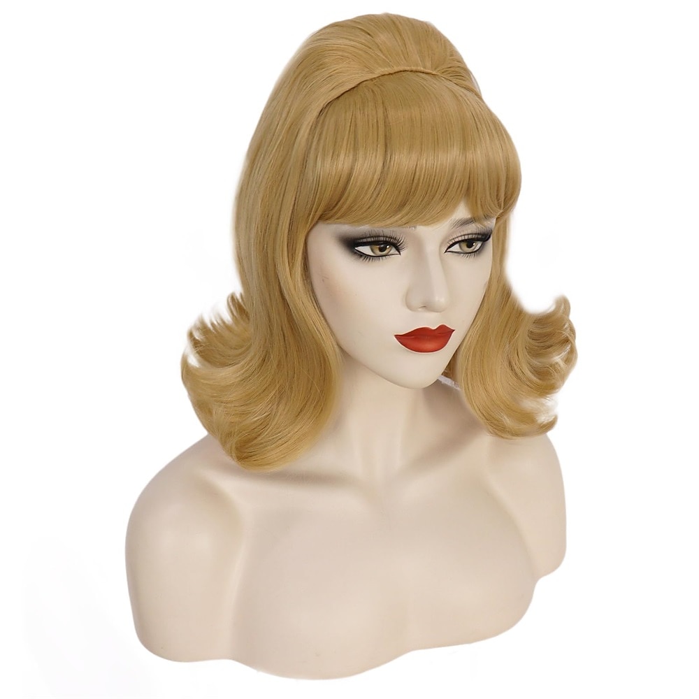 Parrucca Ginger per Donne Parrucca Corto a Flip Anni '60 Parrucca Beehive Sintetica Costume di Carnevale Parrucche di Halloween del 2026 a $21.99 –P3
