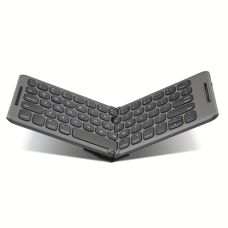 Wireless BT Folding Keyboard Computer Office Quiet Ultra-thin Portable Keyboard Three Systems Free Switching TYPE-C Charging 2025 - $55.99 –P2