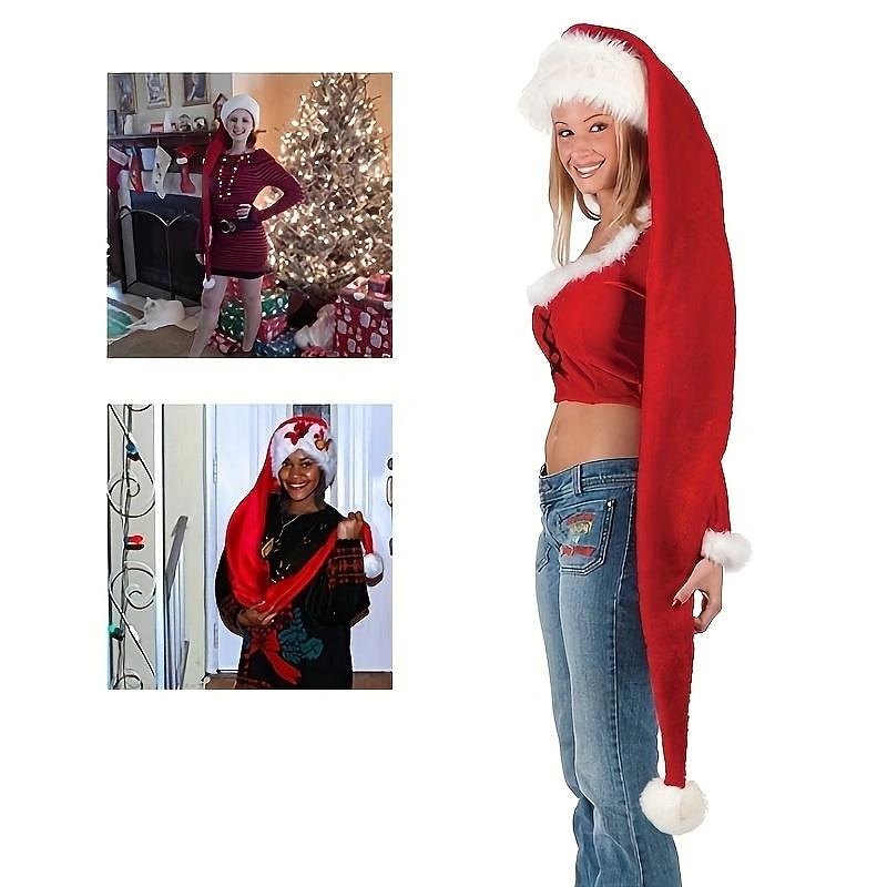 jultomten Hattar Julhatt Santa hatt Herr Dam Jul Nyår julafton Jul Hatt 2025 - $13.99 –P1