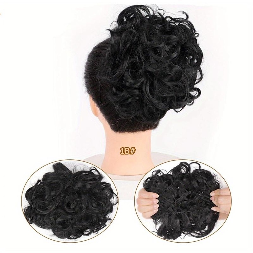 Chignon Chignon A cordoncino Capelli sintetici Pezzo di capelli Estensione capelli Liscio Feste Giornaliero Serata e festa A1 A2 A3 del 2025 a $11.99 –P4