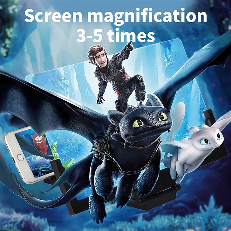 Новинка 2023, 14-дюймовый/7,5-дюймовый экран мобильного телефона, лупа с плоским экраном, 3d HD, радиационная защита, увеличительное стекло, держатель для мобильного телефона 2026 - $18.99 –P7