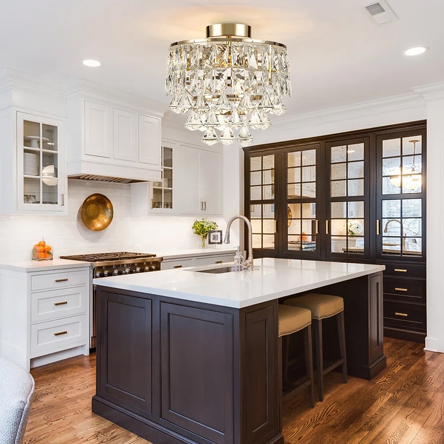 3-Light 30 cm Kruhový / kulatý design Stropní světla Kov Umělecký styl Formální styl Moderní styl umělecké Moderní 110-120V 220-240V 2026 - $136.99 –P11