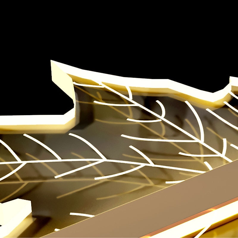 kroonluchter led kristal esdoornblad ontwerp 4/5/6/12-licht dimbaar inbouwverlichting wenteltrap lange kroonluchter villa trapverlichting duplex kroonluchter 110-240v 2025 - $287.79 –P8