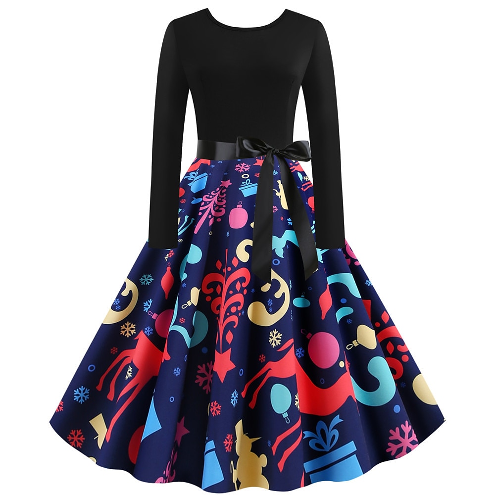 Weihnachtsmann Weihnachtskleid Ausgefallenes Weihnachtskleid Damen Weihnachten 1950er Erwachsene Weihnachten Neujahr Heiligabend Weihnachten Party Silvester Kleid 2025 - $27.99 –P13