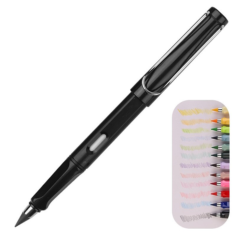 1 matita colorata - combinazione di colori elegante e classica - matite magiche con penna in metallo senza inchiostro da 0,5 mm per opere d'arte eterne, regali di Halloween, Ringraziamento e Natale del 2025 a $6.99 –P18