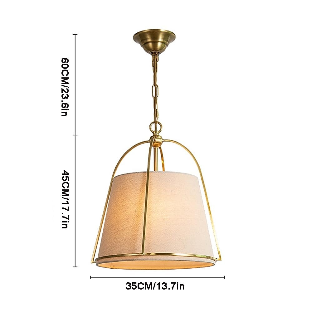 lumini cu pandantiv de fermă de epocă 4 lumini lumini cu pandantiv antic rustic cu nuanță de țesătură e14 candelabru pentru dormitor hol bar sufragerie sufragerie auriu 2025 - $349.99 –P4