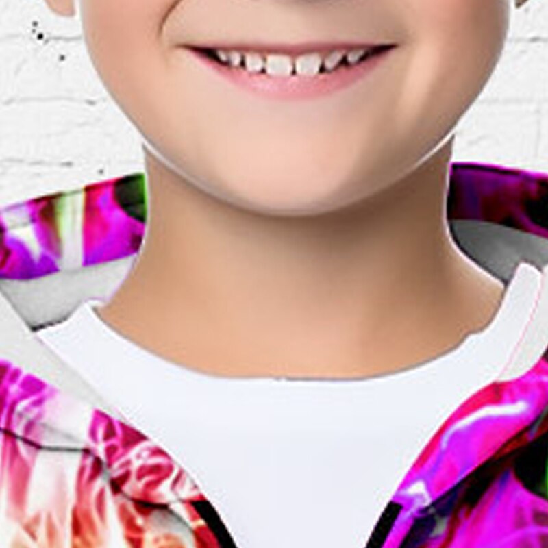 pojkar 3d grafisk huvtröja ytterkläder långärmad 3d-tryck höst vinter mode streetwear cool polyester barn 3-12 år utomhus casual daglig normal passform 2025 - $18.49 –P6