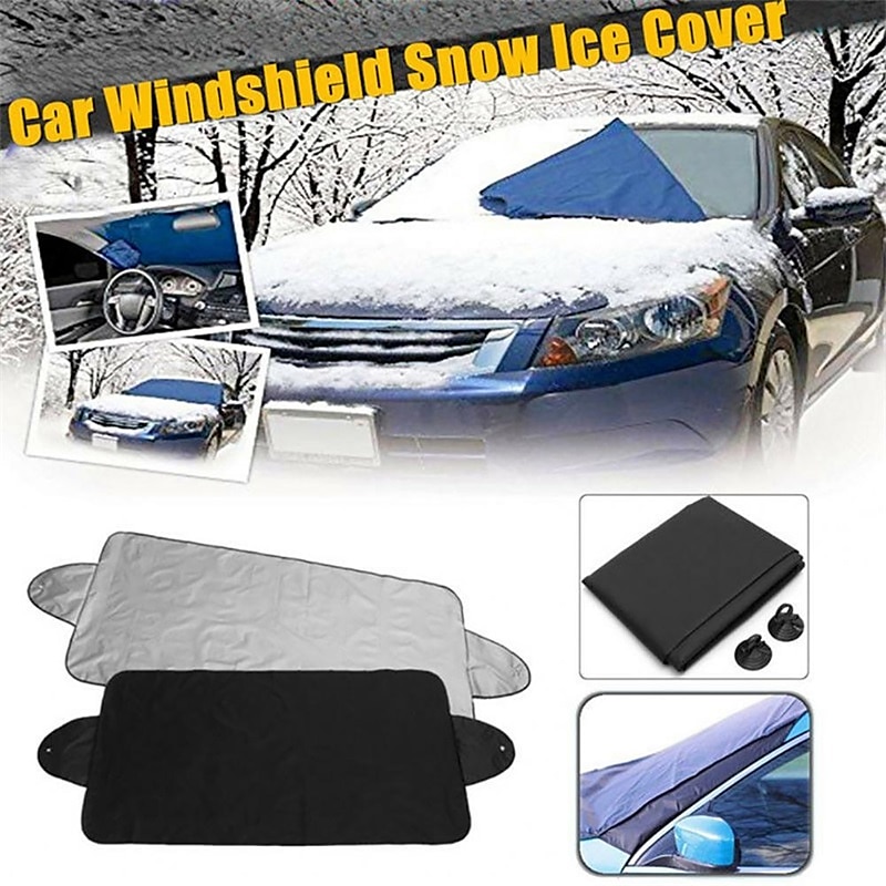 Cling Magnetic Winter Car Snow Cover Foldable Car Windshield Cover Sunshade Cover Easy to Enstall 2025 - $12.99 –P2