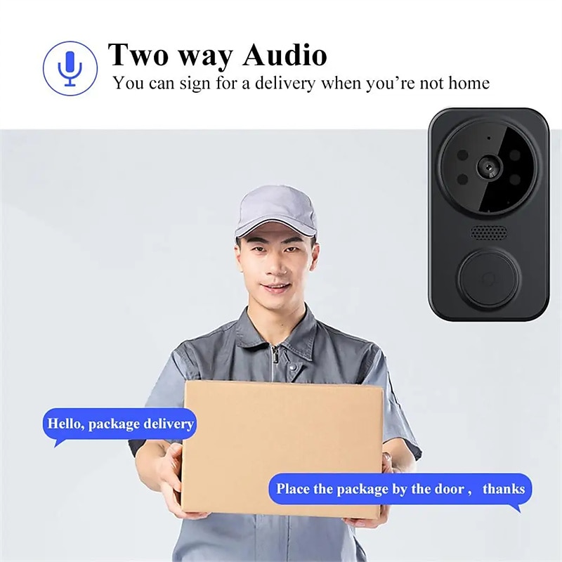 2025年 m8 ワイヤレスドアベル 1080 hd カメラ wifi ドアベルスマートインターホン人気の tuya  コレクション – $31.99 –P5