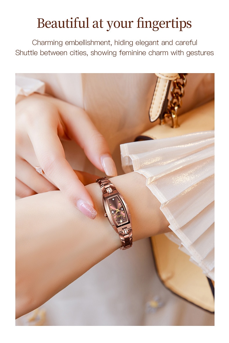OLEVS Mother's Day Gift for Women Quartz Watch Creative Minimalist Fashion Casual Waterproof Decoration Stainless Steel Strap Watch 2026 - $68.99 –P13