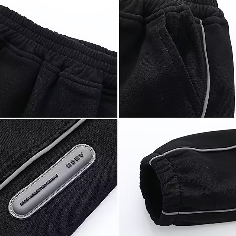Kids Boys Sweatpants Trousers Pocket Solid Color Keep Warm Comfort Pants School Sports Black Gray 2025 - $20.99 –P9
