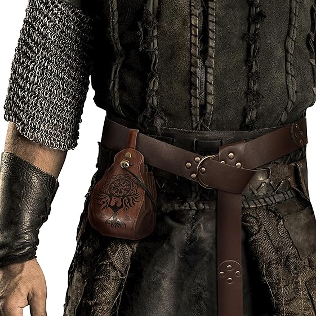 Středověké Renesanční Pásek Viking Maškarní kostým Pánské Dámské Unisex Viking předvečer Všech svatých Karneval Plesová maškaráda Párty LARP Dospělé Pásek Taška Celý rok 2025 - $21.99 –P3