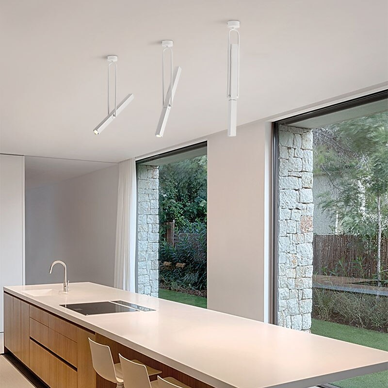 luci a sospensione a led 1 luce cucina moderna con isola led moderna mini lampada a sospensione in oro nero, comodino camera da letto piccola lampada a sospensione nera 110-240v del 2025 a $100.99 –P8