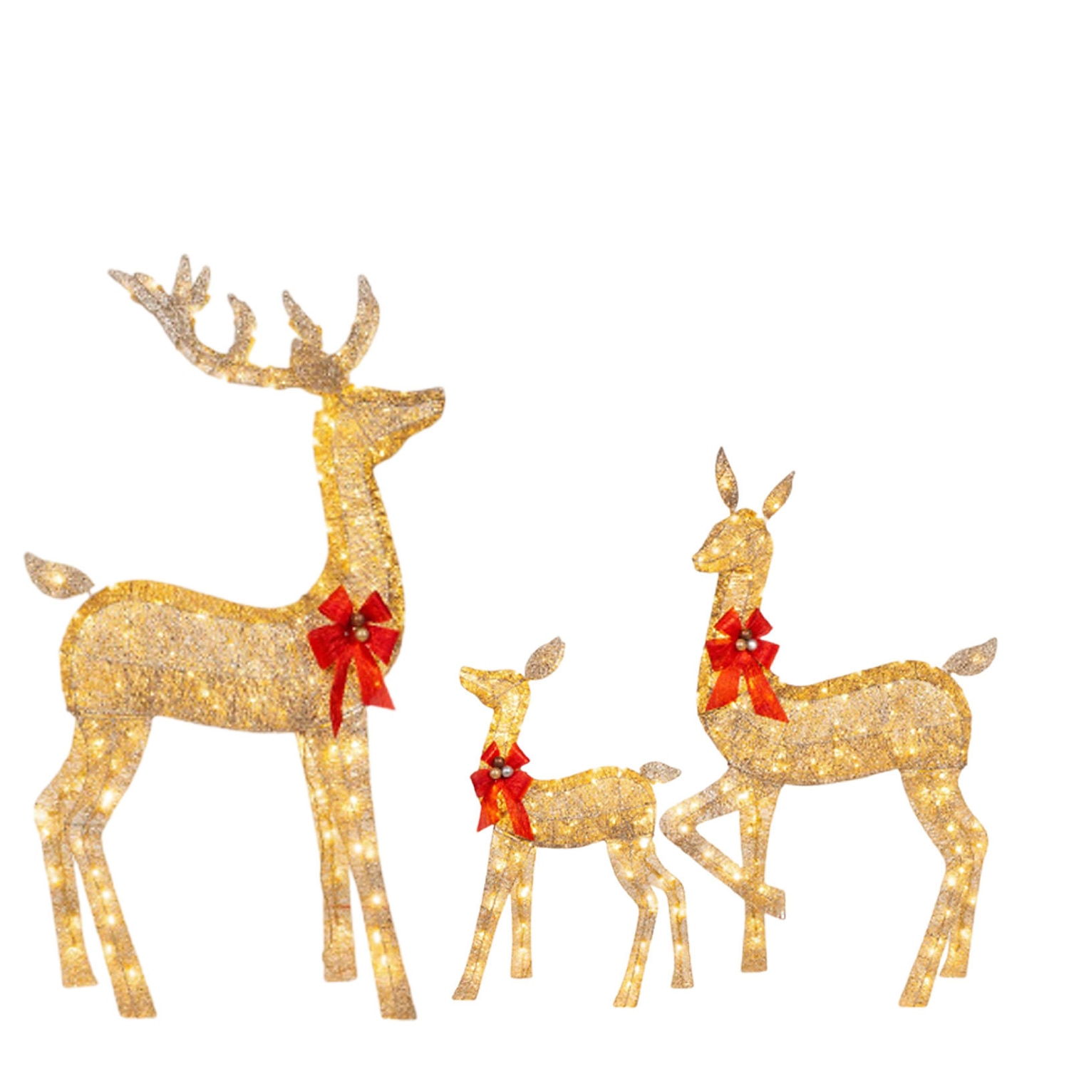 3 pièces éclairage de cerf de Noël bonne année jardin cerf lumineux de Noël, décor de scène, décor de festivals, décor de chambre, décor de maison, décor de bureaux, décor de fête à thème, décor de noël acrylique 2d plat de 2025 ? $24.99 –P2
