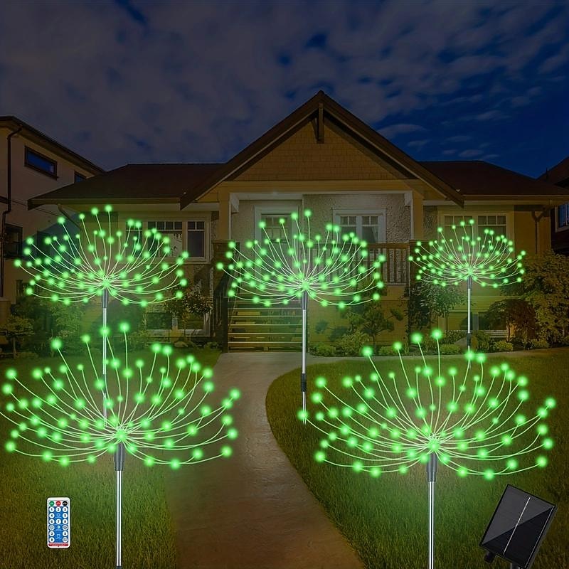 5db 5 W LED napelemes világítás Pathway Lights & Lanterns Napelemes Karácsonyi esküvői dekoráció 8 világítási mód Meleg fehér Hideg fehér Zöld 5 V 600 LED gyöngyök 2026 - $67.99 –P3