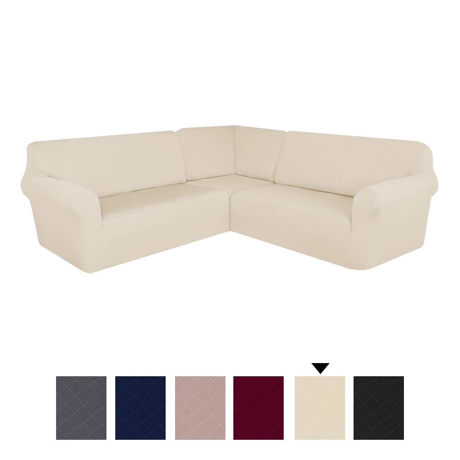 vattentät hörn vinröd sofföverdrag l-formad sofföverdrag stretch jacquard mjuk tjock u-formad överdrag set vardagsrum universal halkfri husdjurshund möbelskydd 2025 - $139.99 –P9