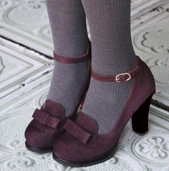 Women's Green Suede Mary Jane Heels with Bow Detail - Vintage-Inspired Platform Shoes for Special Occasions 2025 - $54.99 –P7