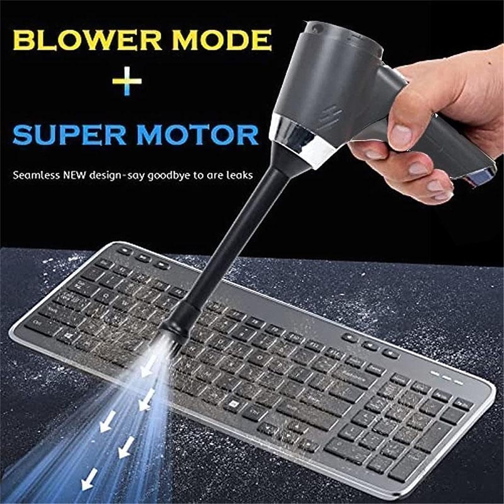 120000PA Wireless Powerful Car Vacuum Cleaner Brushless Motor 2 Gear Power Adjustment Multifunction Cleaning Machine Car Accessories Home Auto Cordless Cleaner Home Appliance for Car Home 2026 - $52.99 –P8