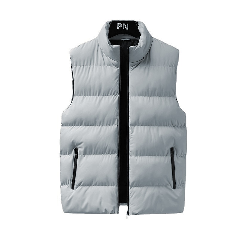 Voor heren Winterjas Winterjack Puffervest Vest Gewatteerd vest Cardigan Casual Kamperen&Wandelen Winter Zak Polyester Winddicht Warm Vrijetijdsschoenen Effen / effen kleur Opstaande boord Zwart Rood 2025 - $28.99 –P11