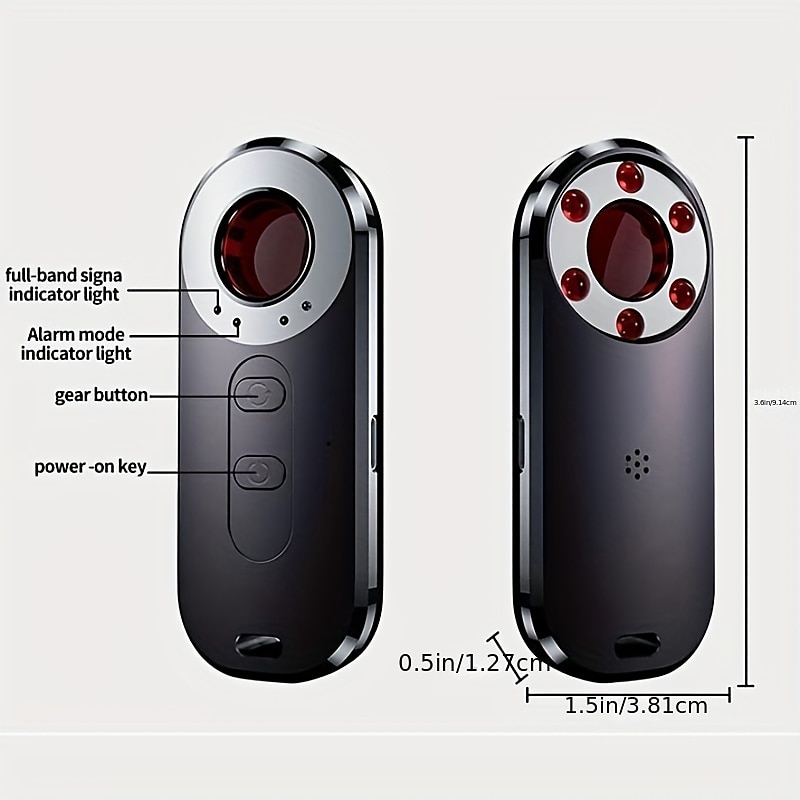 Hidden Camera Detectors Privacy Protective Detector Hidden Devices Spy Camera Bug RF Listening Device Car GPS Tracker Detector Wireless Signa Anti-Sneak Anti-Monitoring Scan Tracker Detector 2025 - $33.99 –P2