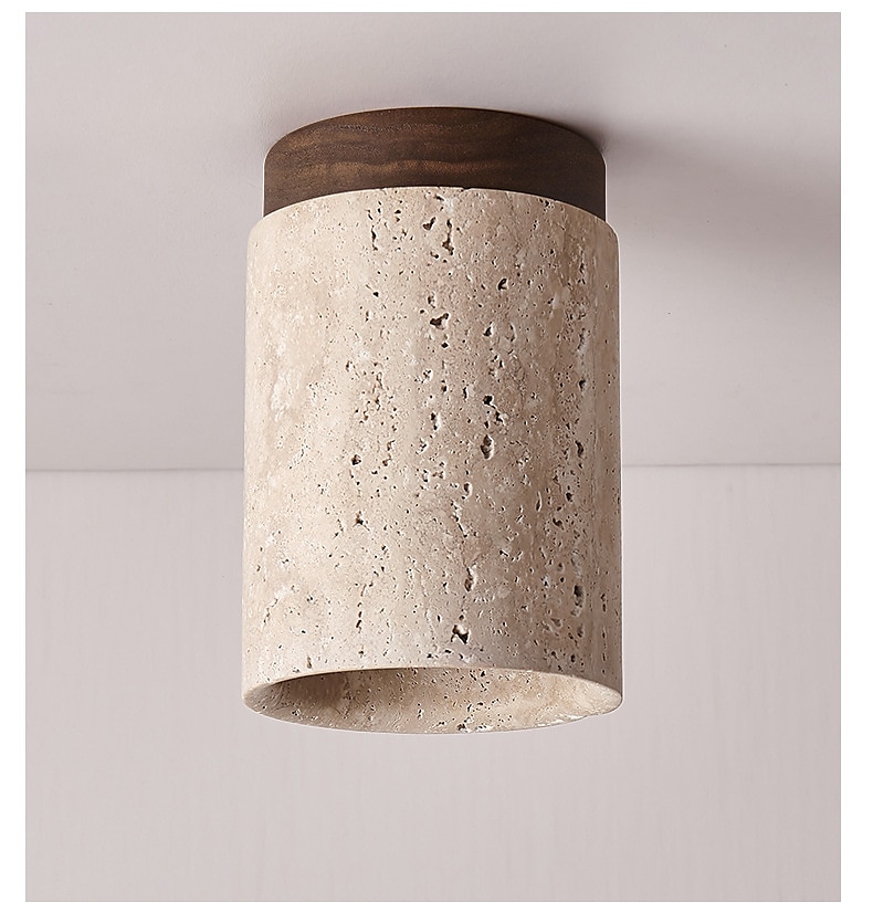 plafondlamp steen inbouw plafondlamp voor slaapkamer woonkamer hal keuken, moderne trommellamp dichtbij plafond 110-240v 2025 - $143.99 –P4