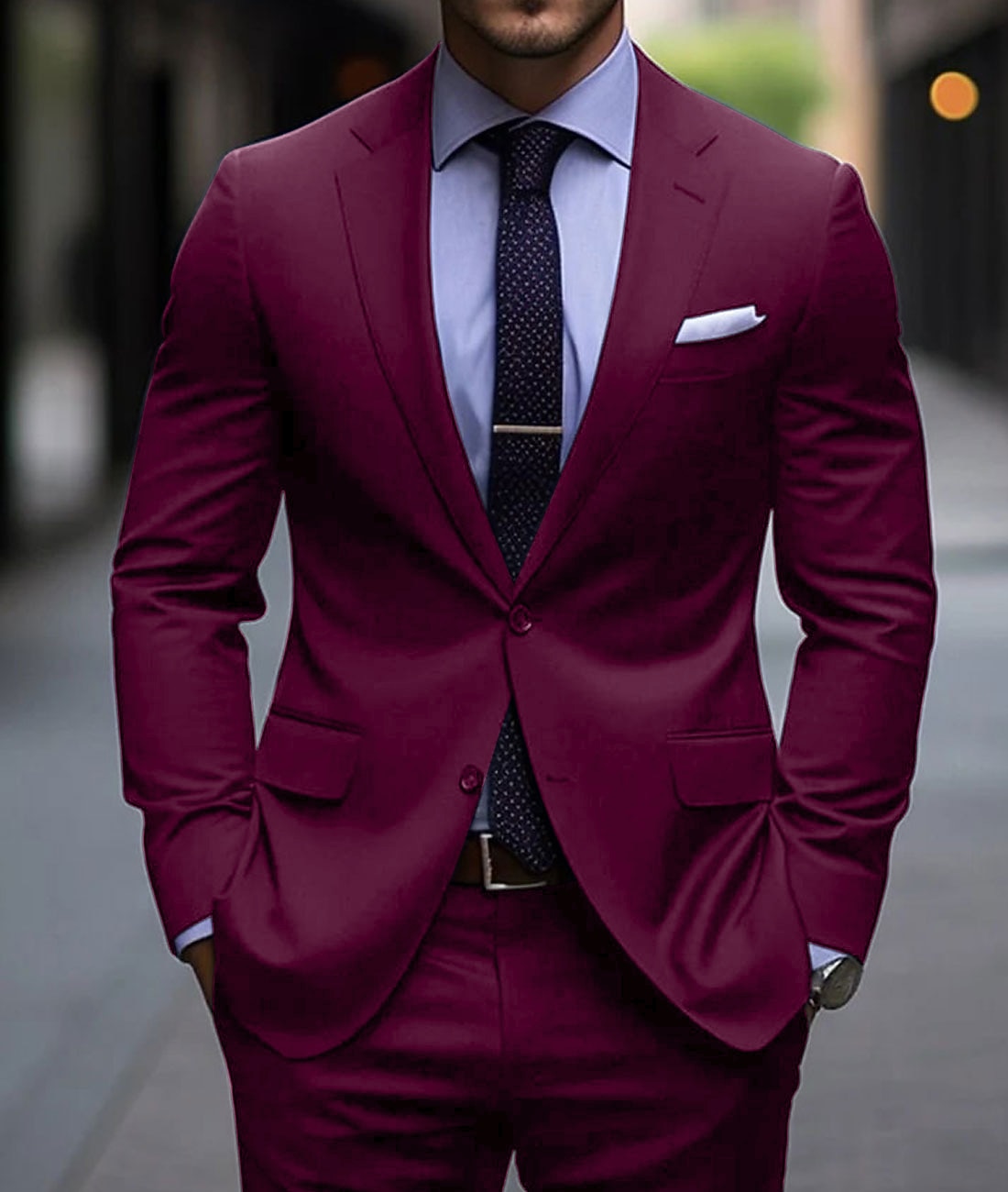 Uomo Completi Matrimonio Nero Blu marino Primavera, Autunno, Inverno, Estate Tuta Dentellato Affari Abbigliamento da lavoro Tinta unita Vestibilità aderente 2 pezzi Monopetto Due Bottoni del 2026 a $106.99 –P4