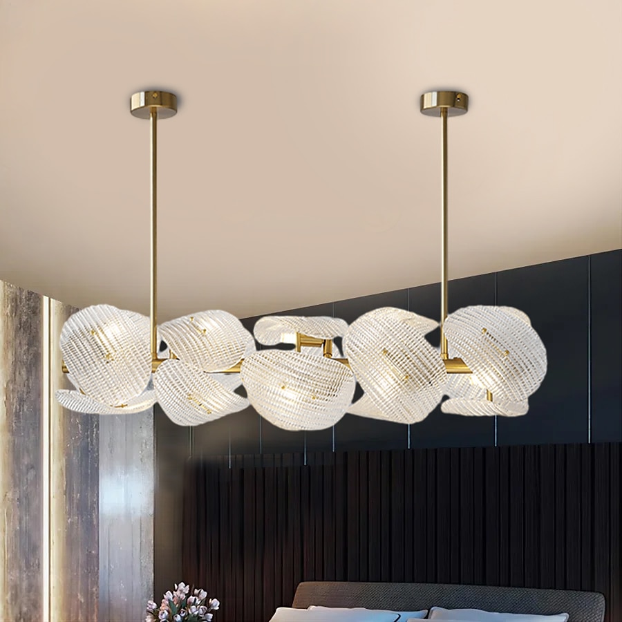 LED Pendant Light 10 Lights 60/80/83cm Cluster Design Sputnik Design Chandeliers for Dining Room Bedroom Pendant Lamps 110-240V 2025 - $1135.09 –P12